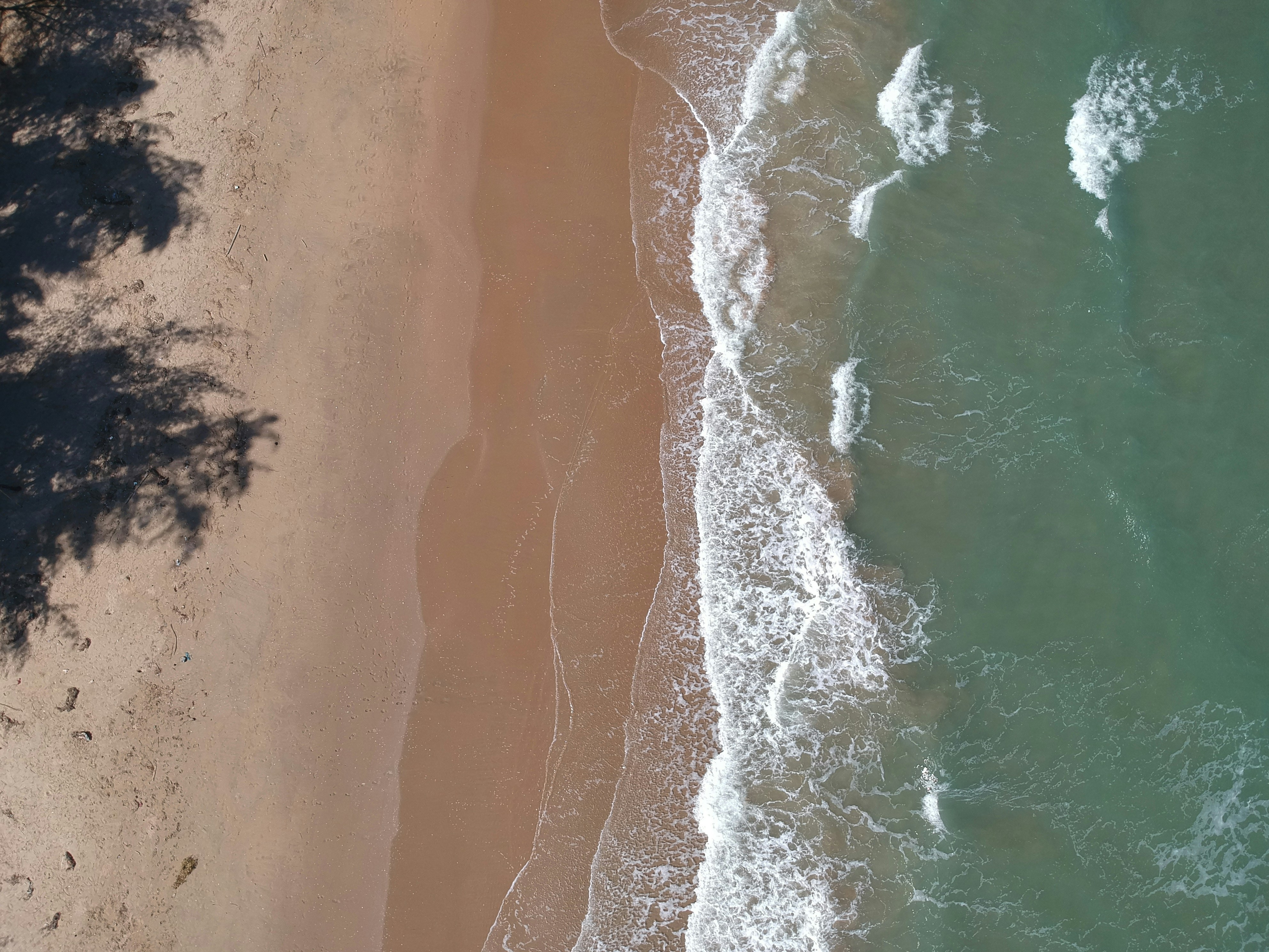Aerial view of Hua Hin beach and coastline, Gulf of Thailand