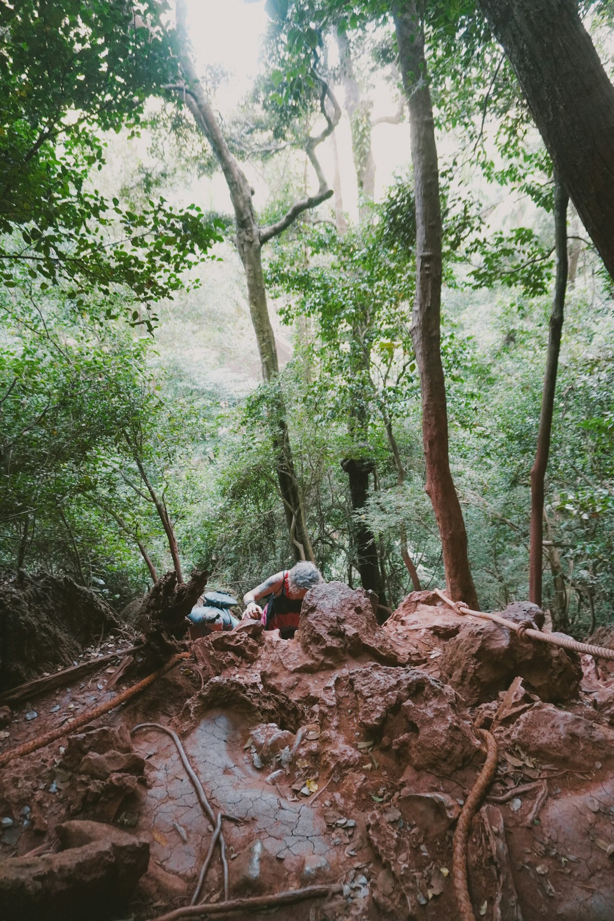 Trekking through northern Thailand's mountains near Chiang Mai