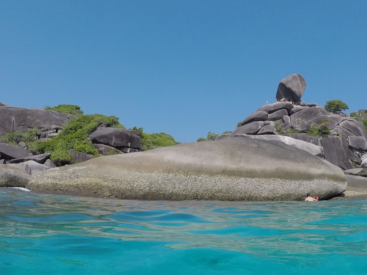 Granite boulders and turquoise water at the Similan Islands, Phang-nga, Thailand